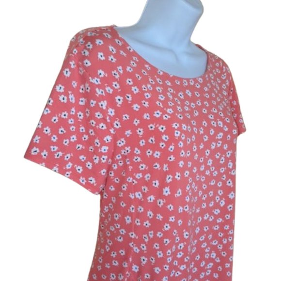 ULTRA SOFT Salmon Pink Summer Dress Size Large - Picture 2 of 4